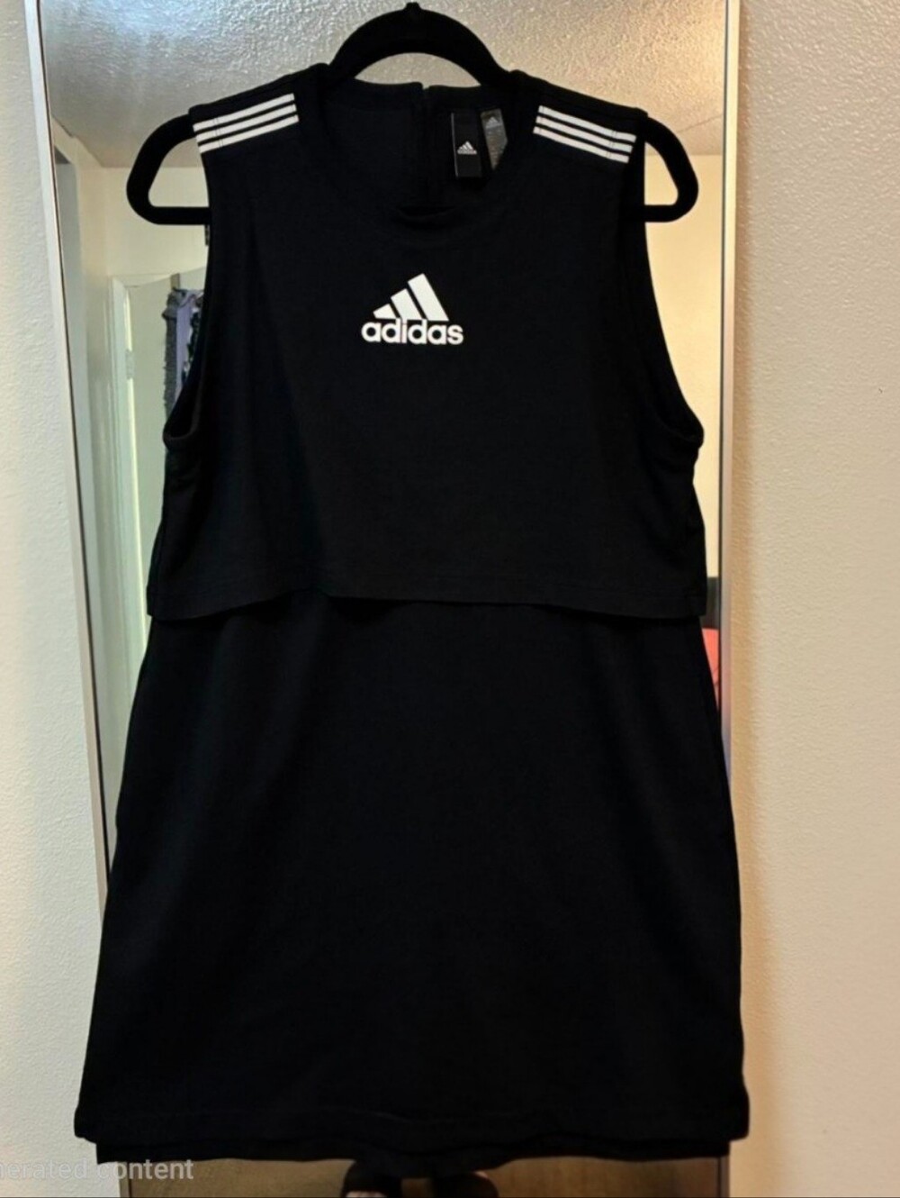 Adidas Game And Black Sleeveless Tennis Dress Women’s Medium Excellent Condition - Picture 1 of 5